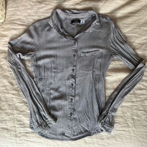 Striped long sleeve button up shirt! Literally one of the softest shirts!